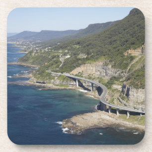 Luchtbeeld van Sea Cliff Bridge bij Wollongong, 2 Drankjes Onderzetter