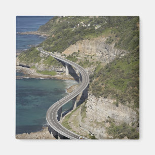 Luchtbeeld van Sea Cliff Bridge bij Wollongong, Magneet