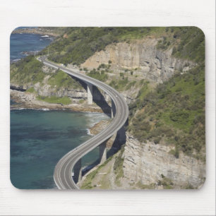Luchtbeeld van Sea Cliff Bridge bij Wollongong, Muismat