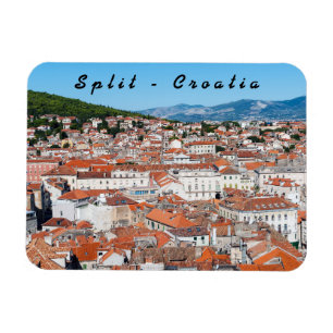 Luchtbeeld van Split - Dalmatië, Kroatië Magneet