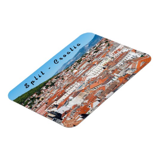 Luchtbeeld van Split - Dalmatië, Kroatië Magneet (Linkerzijde)