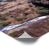Luchtbeeld van Victoriawatervallen - Zimbabwe, Afr Poster (Hoek)