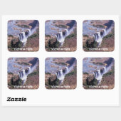 Luchtbeeld van Victoriawatervallen - Zimbabwe, Afr Vierkante Sticker (Vel)