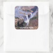 Luchtbeeld van Victoriawatervallen - Zimbabwe, Afr Vierkante Sticker (Tas)