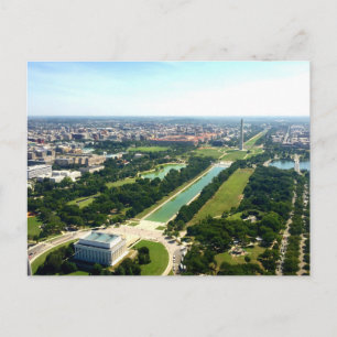 Luchtbeeld van Washington DC National Mall en Mon Briefkaart