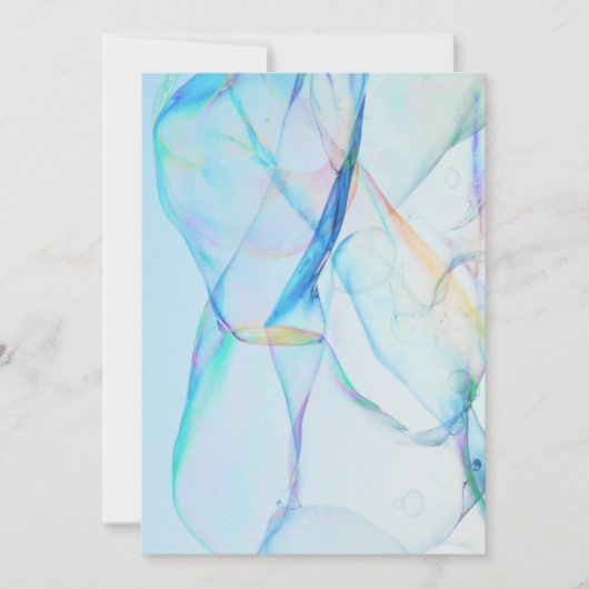 luchtbel achtergrond veel luchtbellen bedankkaart (Voorkant)