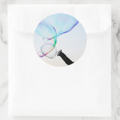 luchtbel achtergrond veel luchtbelletjes sticker (Tas)