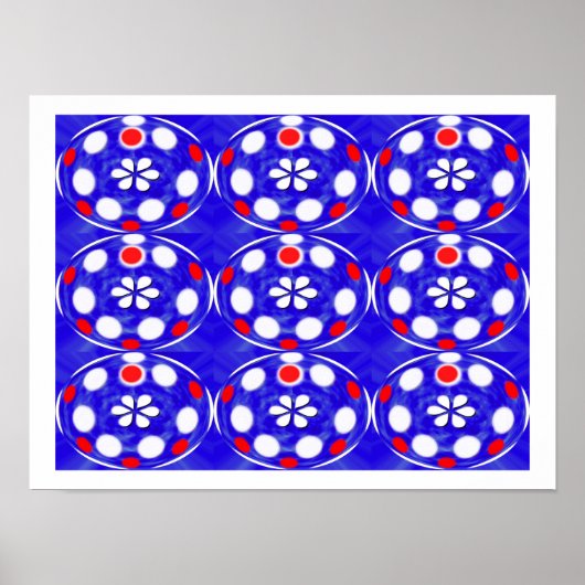 Luchtbellen kunst poster (Voorkant)