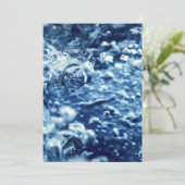 Luchtbellen, Onderwaterbellen, Abstracte bellen Save The Date (Staand voorkant)