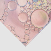 luchtbellen roze en blauw tissuepapier (Detail)