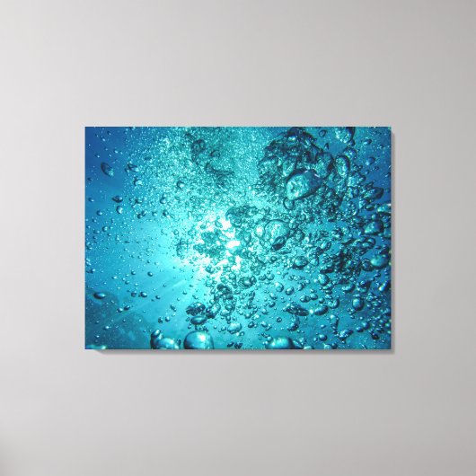 luchtbelletjes-230014 WATER BUBBLES OCEAN UNDERWAT Canvas Afdruk (Voorkant)