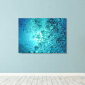 luchtbelletjes-230014 WATER BUBBLES OCEAN UNDERWAT Canvas Afdruk (Insitu (Houten vloer))