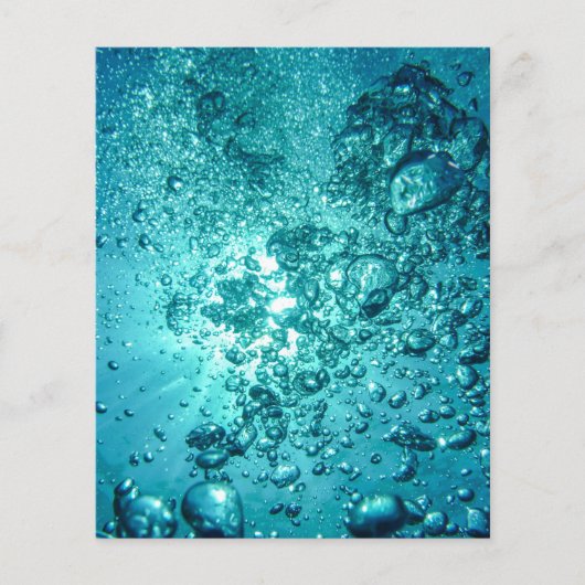 luchtbelletjes-230014 WATER BUBBLES OCEAN UNDERWAT Flyer (Voorkant)