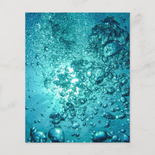 luchtbelletjes-230014 WATER BUBBLES OCEAN UNDERWAT Flyer