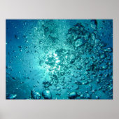 luchtbelletjes-230014 WATER BUBBLES OCEAN UNDERWAT Poster (Voorkant)