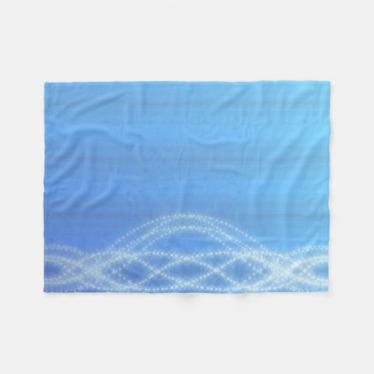 Luchtblauw Fleece Deken (Voorkant (Horizontaal))