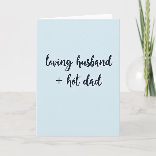 Luchtblauw liefhebbende man kaart (Voorkant)