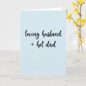 Luchtblauw liefhebbende man kaart (Gele Bloem)