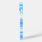 Luchtblauwe strepen Case-Mate iPhone case (Achterkant / Links)