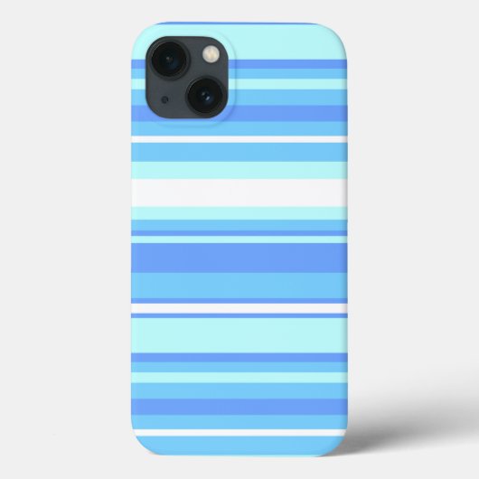 Luchtblauwe strepen Case-Mate iPhone hoesje (Achterkant)