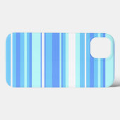 Luchtblauwe strepen Case-Mate iPhone hoesje (Achterkant (horizontaal))