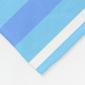 Luchtblauwe strepen fleece deken (Hoek)