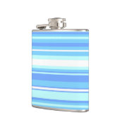 Luchtblauwe strepen heupfles (Links)