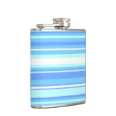 Luchtblauwe strepen heupfles (Rechts)