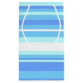 Luchtblauwe strepen klein cadeauzakje (Achterkant)