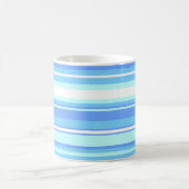 Luchtblauwe strepen koffiemok (Center)