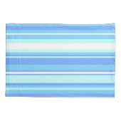 Luchtblauwe strepen kussensloop (Achterkant)