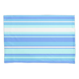 Luchtblauwe strepen kussensloop