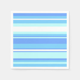 Luchtblauwe strepen servet