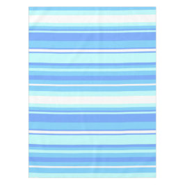 Luchtblauwe strepen tafelkleed