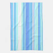 Luchtblauwe strepen theedoek (Verticaal)