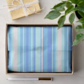 Luchtblauwe strepen tissuepapier (Geschenk)