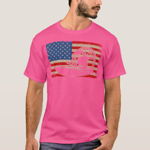 Luchtboot Amerika Vlag I Patriottische Luchtboot K T-shirt