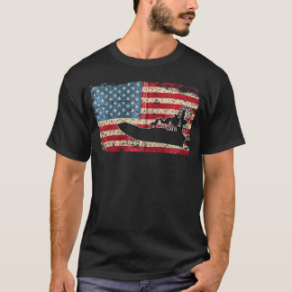 Luchtboot Amerika Vlag I Patriottische Luchtboot K T-shirt