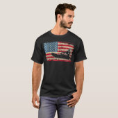 Luchtboot Amerika Vlag I Patriottische Luchtboot K T-shirt (Voorkant volledig)