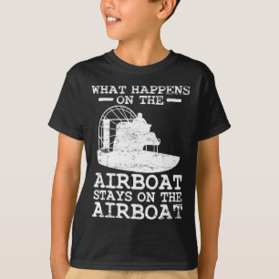 Luchtboot bootkapitein varen vintage t-shirt