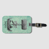  luchtboot gepersonaliseerd bagagelabel (Voorkant (horizontaal))