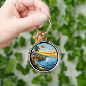 Luchtboten Scene Reizen Charme Ontwerp Set Sleutelhanger (Hand)