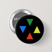 Luchtbrandwater Aarde Ronde Button 5,7 Cm (Voorkant /achterkant)