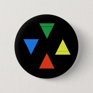 Luchtbrandwater Aarde Ronde Button 5,7 Cm