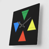 Luchtbrandwater Aarde Vierkante Klok (Hoek)