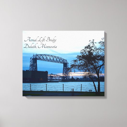 Luchtbrug Duluth, Minnesota Print Canvas (Voorkant)