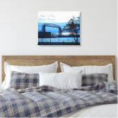 Luchtbrug Duluth, Minnesota Print Canvas (Insitu (Slaapkamer))