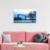 Luchtbrug Duluth, Minnesota Print Canvas (Insitu (Woonkamer))