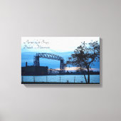 Luchtbrug Duluth, Minnesota Print Canvas (Voorkant)