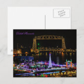 Luchtbrug en Bentleyville Minnesota Briefkaart (Voorkant / Achterkant)